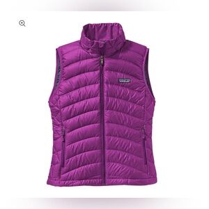 Patagonia Womens Down Sweater Vest - Fuchsia /Teal - XS